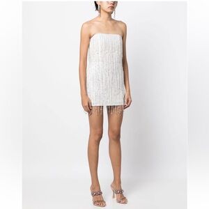 Retrofete Heather Sequined Strapless Minidress